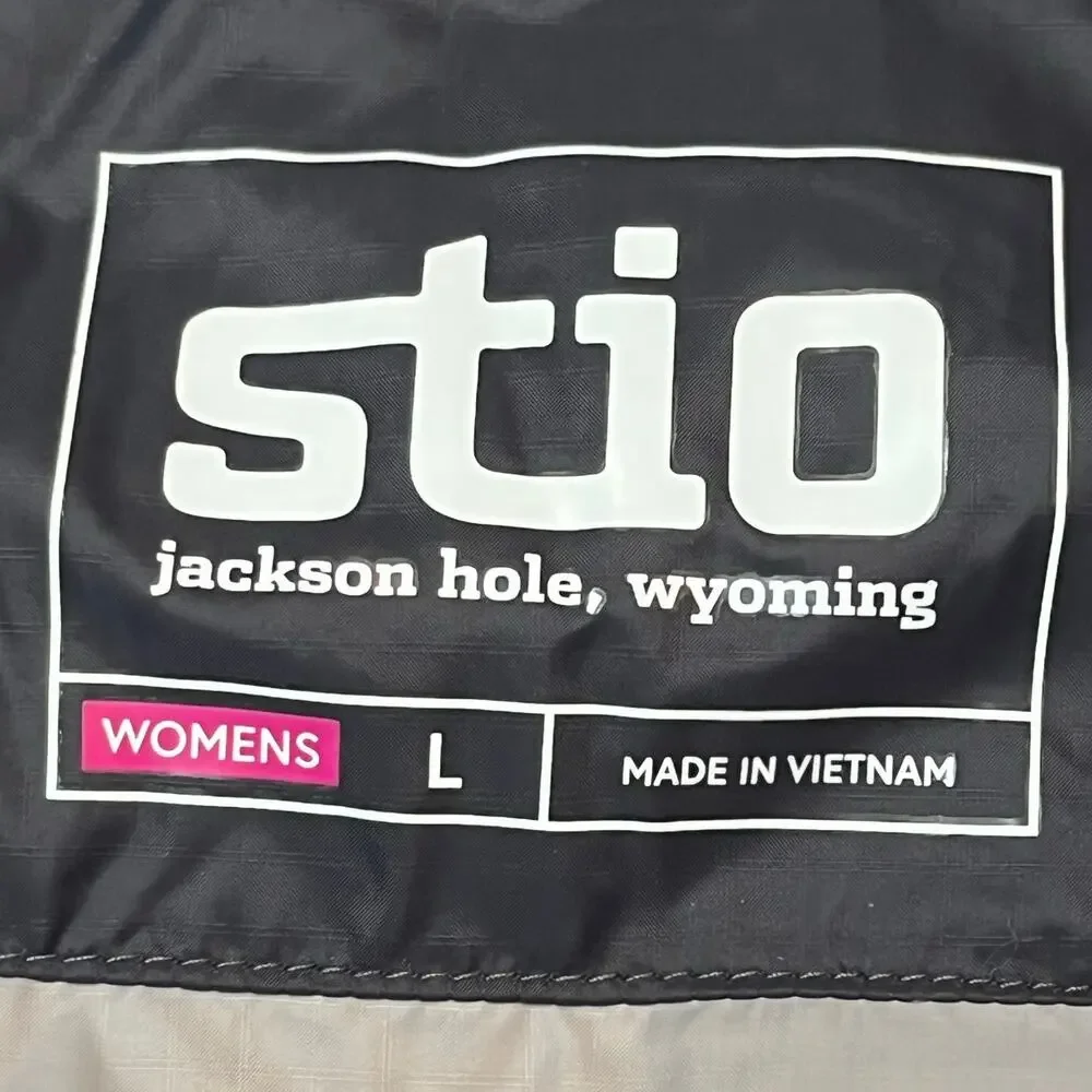 NWT Stio Women’s Large Blue PrimaLoft Water-Resistant Lightweight Zip-Up Vest